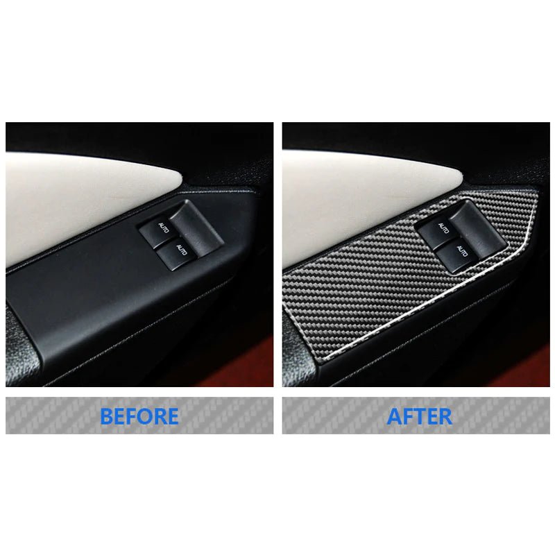 Load image into Gallery viewer, Ford Mustang (2010-2014) Carbon Fiber Window Control Trim Kit - FSPE
