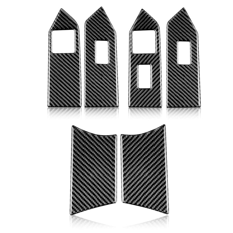 Load image into Gallery viewer, Ford Mustang (2010-2014) Carbon Fiber Window Control Trim Kit - FSPE
