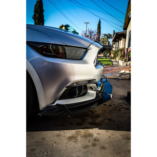 Ford Mustang (2015-2017) Front Splitter V1 + Under Tray - FSPE