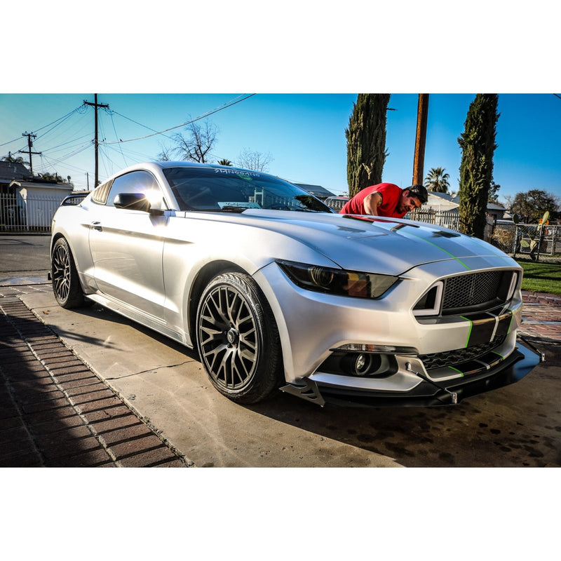 Load image into Gallery viewer, Ford Mustang (2015-2017) Front Splitter V1 + Under Tray - FSPE
