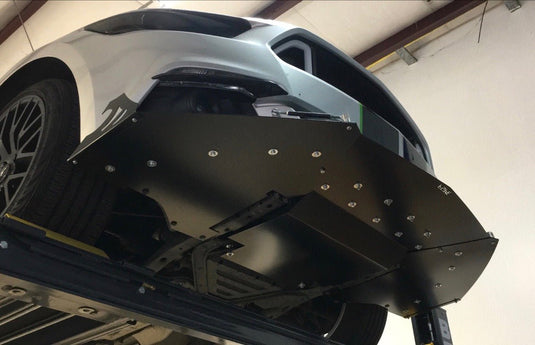 Ford Mustang (2015-2017) Front Splitter V1 + Under Tray - FSPE