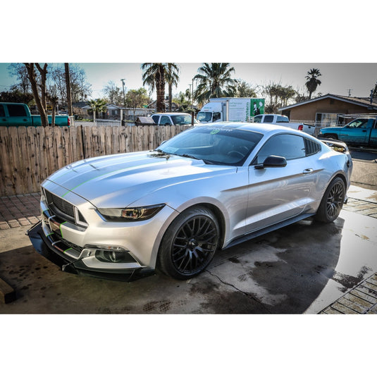 Ford Mustang (2015-2017) Front Splitter V1 + Under Tray - FSPE
