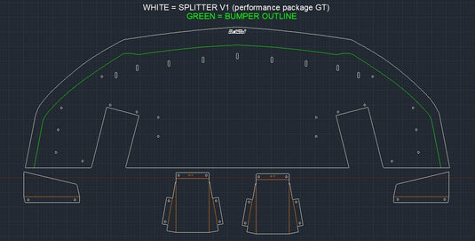 Ford Mustang (2015-2017) Performance Package GT Front Splitter V1 - FSPE