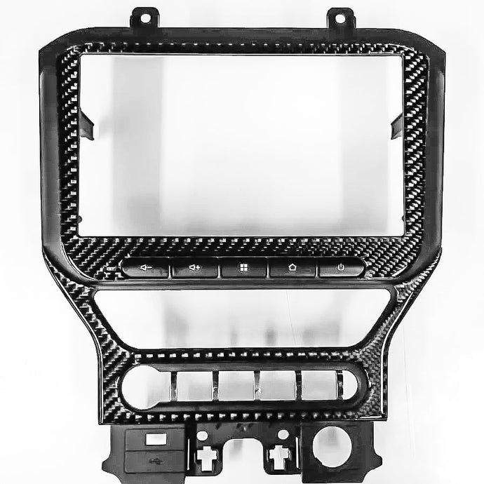 Ford Mustang (2015-2023) Carbon Fiber Aftermarket Dynavin Multimedia Trim Kit - FSPE