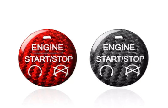 Ford Mustang (2015-2023) Carbon Fiber Engine Start/Stop Overlay Trim - FSPE