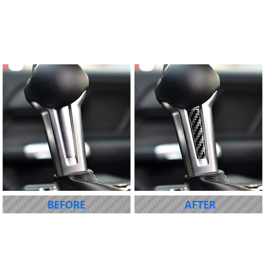 Ford Mustang (2015-2023) Carbon Fiber Gear Shift Knob Trim - FSPE