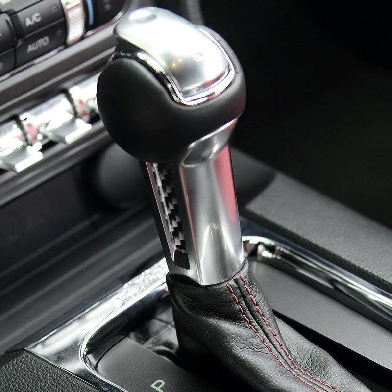 Load image into Gallery viewer, Ford Mustang (2015-2023) Carbon Fiber Gear Shift Knob Trim - FSPE
