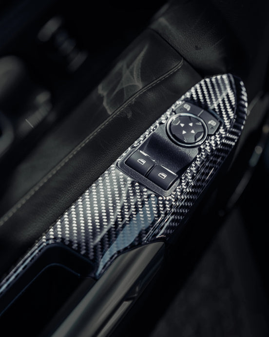 Ford Mustang (2015-2023) Carbon Fiber LHD Window Control Panel Trim - FSPE