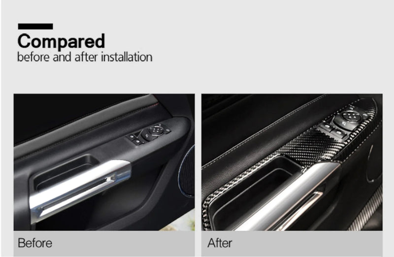 Load image into Gallery viewer, Ford Mustang (2015-2023) Carbon Fiber LHD Window Control Panel Trim - FSPE
