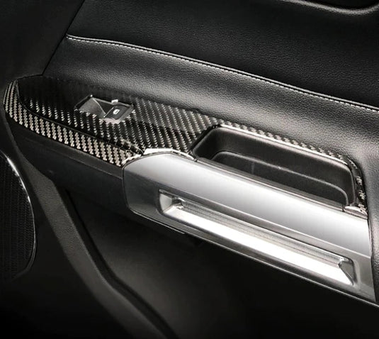 Ford Mustang (2015-2023) Carbon Fiber LHD Window Control Panel Trim - FSPE