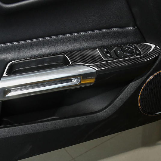 Ford Mustang (2015-2023) Carbon Fiber LHD Window Control Panel Trim - FSPE