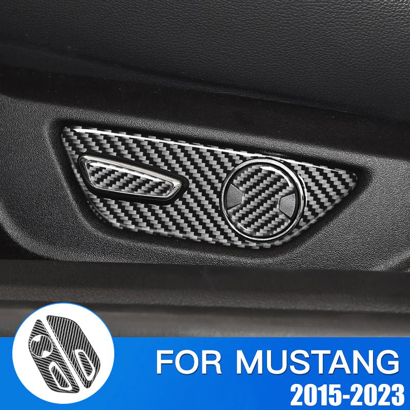 Load image into Gallery viewer, Ford Mustang (2015-2023) Carbon Fiber Seat Function Control Trim - FSPE
