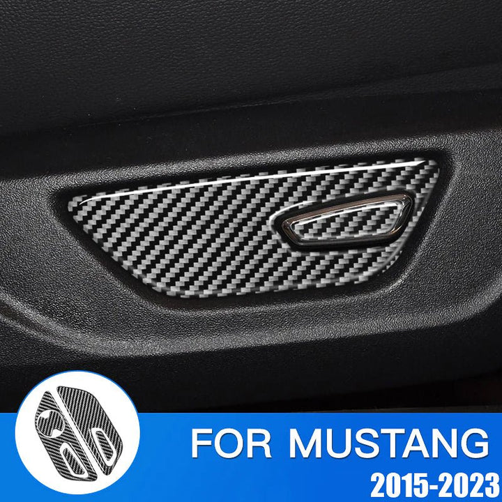 Ford Mustang (2015-2023) Carbon Fiber Door Handle Trim Kit - FSPE