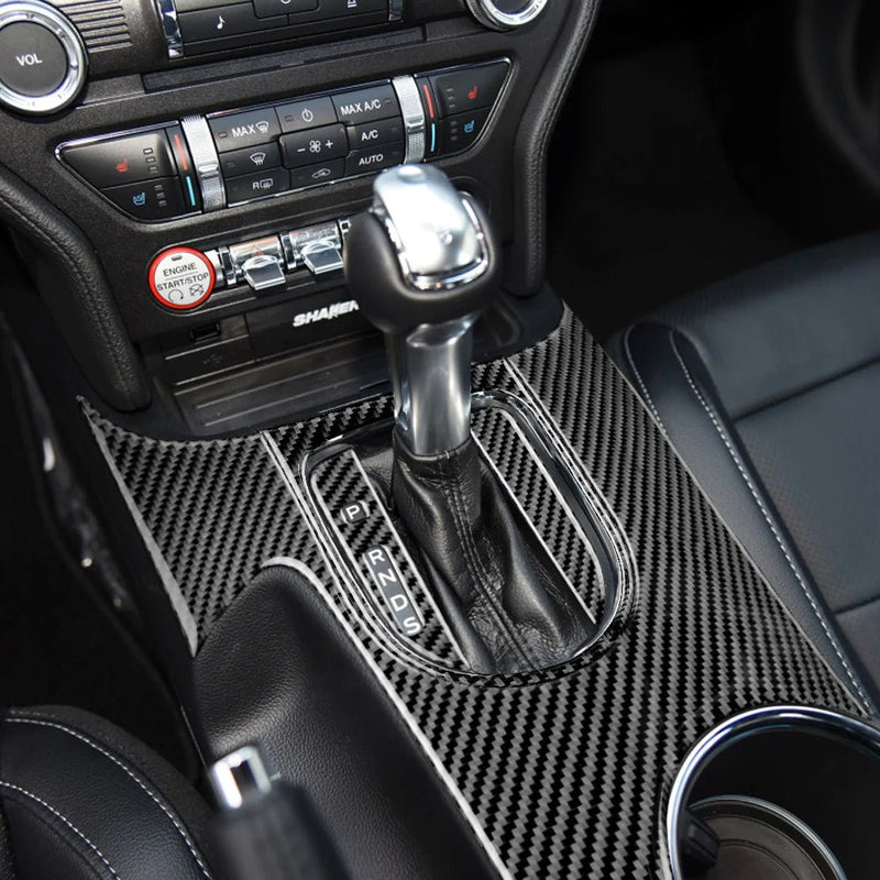 Load image into Gallery viewer, Ford Mustang (2015-2023) Carbon Fiber Side Full Center Console Trim - FSPE
