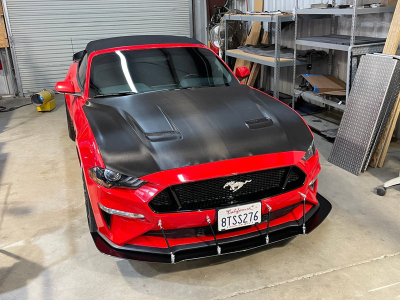 Load image into Gallery viewer, Ford Mustang (2018-2021) Front Splitter V1 Chassis Mounted - FSPE
