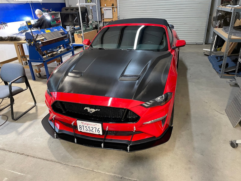 Load image into Gallery viewer, Ford Mustang (2018-2021) Front Splitter V1 Chassis Mounted - FSPE
