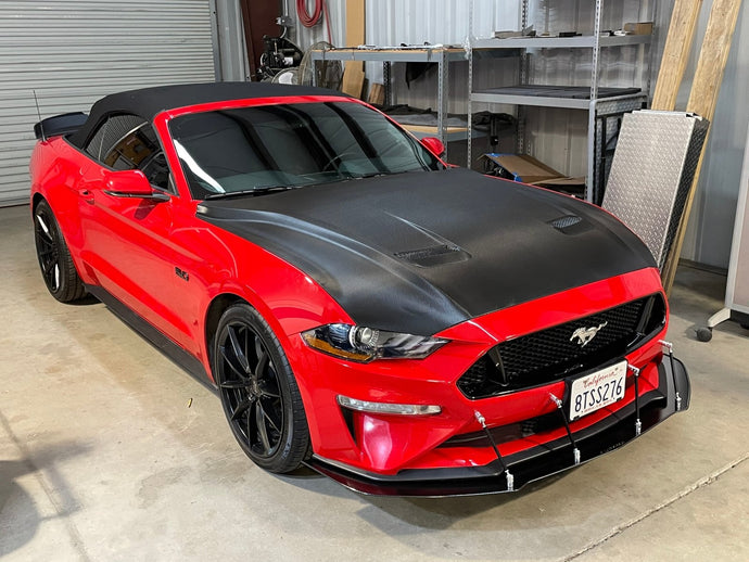 Ford Mustang (2018-2021) Front Splitter V1 Chassis Mounted - FSPE