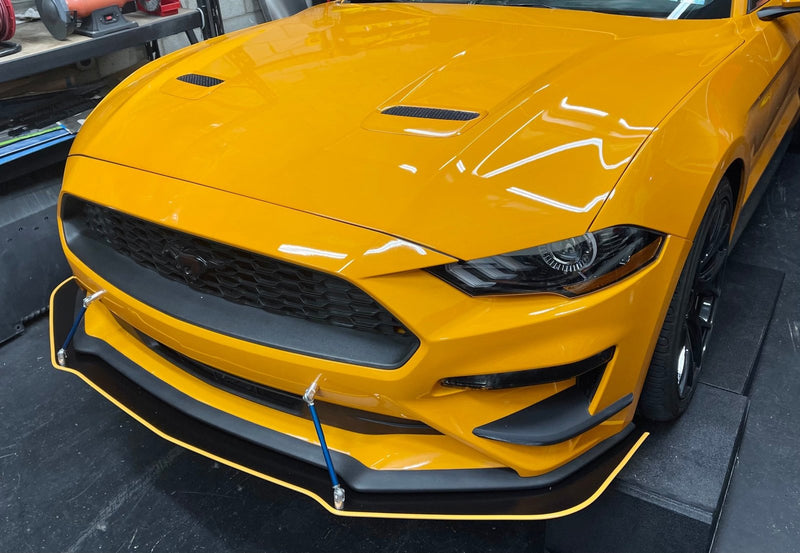 Load image into Gallery viewer, Ford Mustang (2018-2021) Front Splitter V2 Chassis Mounted - FSPE

