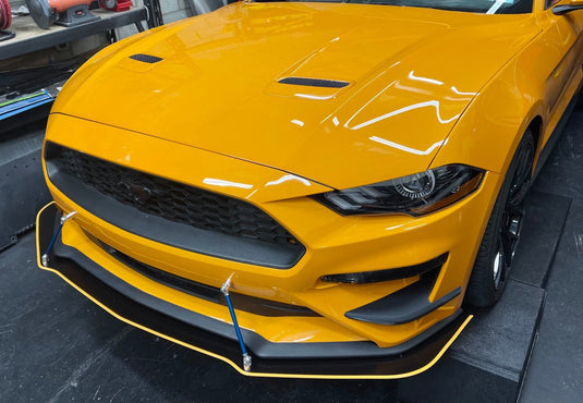 Ford Mustang (2018-2021) Front Splitter V2 Chassis Mounted - FSPE