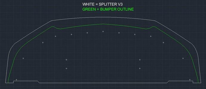 Ford Mustang (2018-2021) Front Splitter V3 Chassis Mounted - FSPE