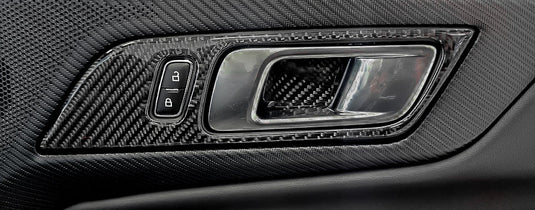 Ford Mustang S650 2024+ Carbon Fiber Door Handle Trim Kit - FSPE