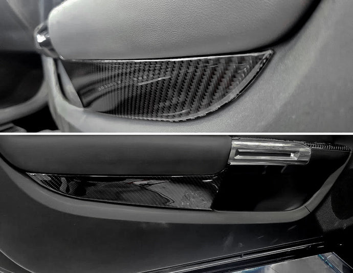 Ford Mustang S650 2024+ Carbon Fiber Door Panel Trim Kit - FSPE
