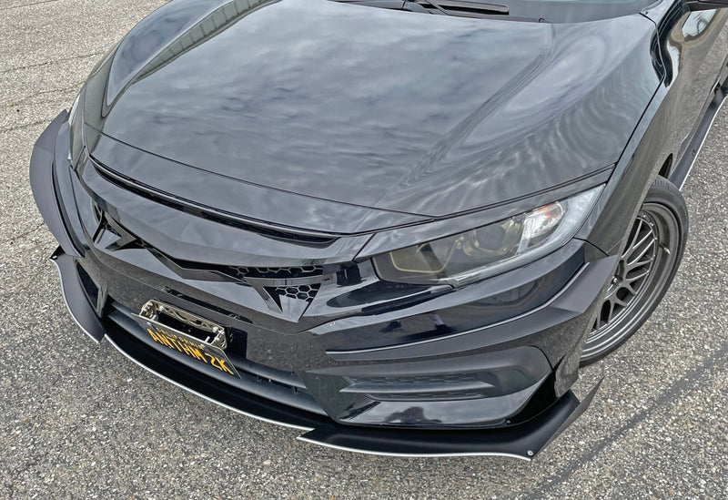 Load image into Gallery viewer, Honda Civic LX Gen 10 (2016-2020) Front Splitter - FSPE
