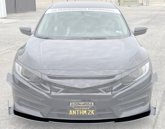 Honda Civic LX Gen 10 (2016-2020) Front Splitter - FSPE