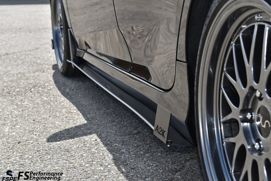 Honda Civic LX Gen 10 (2016-2020) Side Skirt Extensions V1 - FSPE
