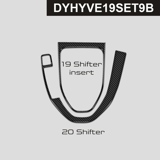 Hyundai Veloster (2019-2022) Carbon Fiber Shifter Trims - FSPE