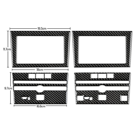 Infiniti Q50/Q60 (2013-2023) Carbon Fiber Central Control Multimedia Panel Trim - FSPE