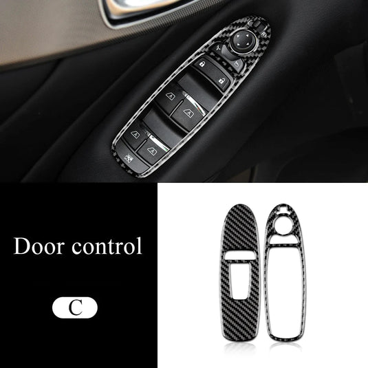 Infiniti Q50/Q60 (2013-2023) Carbon Fiber Window Switch Button Trim - FSPE