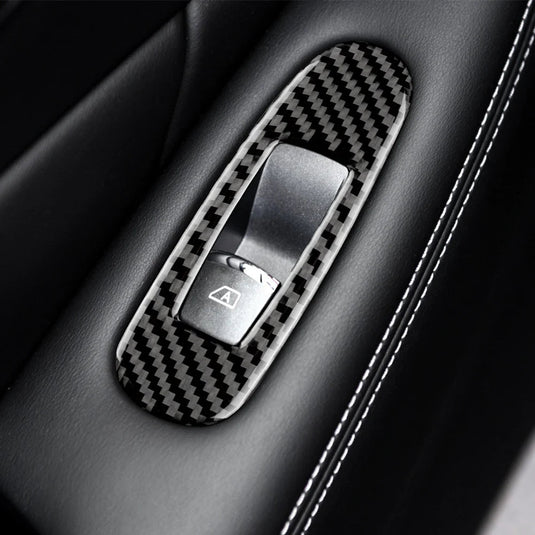 Copertura Pulsanti Finestre In Fibra Di Carbonio Per Nissan GT-R R35 (2008-2016)