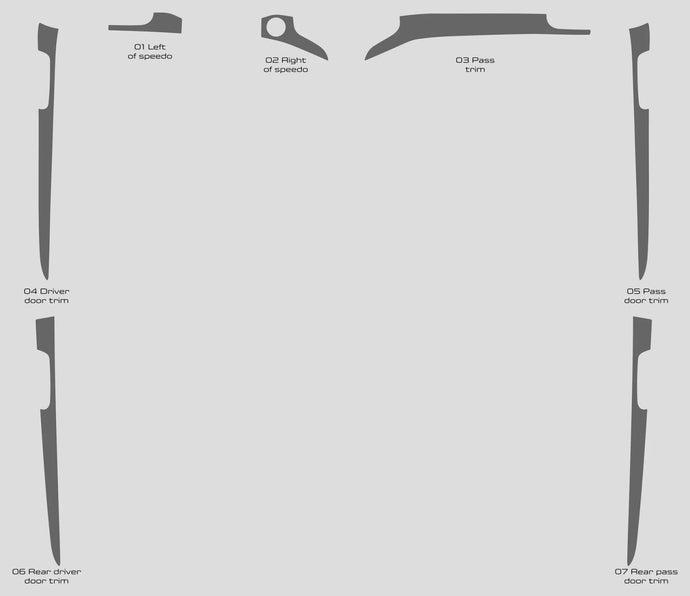 Jeep Grand Cherokee (2010-2020) Carbon Fiber Full Set Trim - FSPE