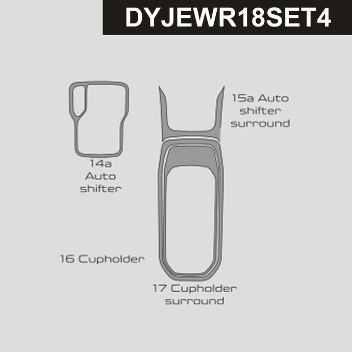 Jeep Wrangler (2018-2023) Carbon Fiber Auto Shifter Trim - FSPE