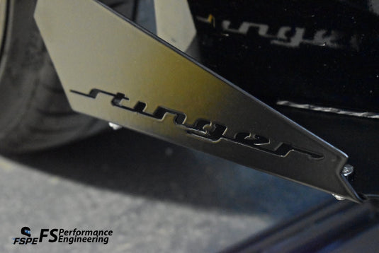 Kia Stinger GT (2018-2021) Front Splitter V1 & Under Tray - FSPE