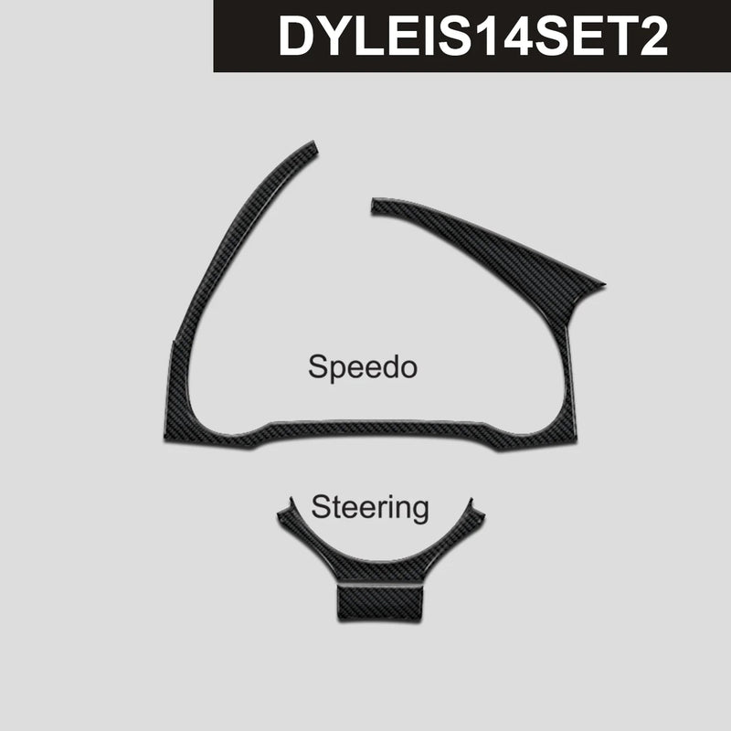 Load image into Gallery viewer, Lexus IS (2014-2020) Carbon Fiber Speedometer &amp; Surround Steering Wheel Trim - FSPE
