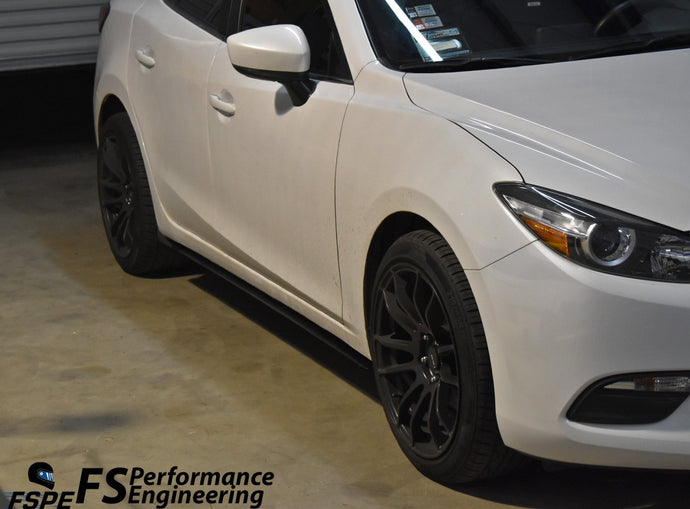 Mazda 3 (2014-18) Adjustable Side Skirt Extensions (DISCONTINUED) - FSPE
