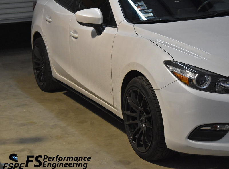Load image into Gallery viewer, Mazda 3 (2014-18) Adjustable Side Skirt Extensions (DISCONTINUED) - FSPE
