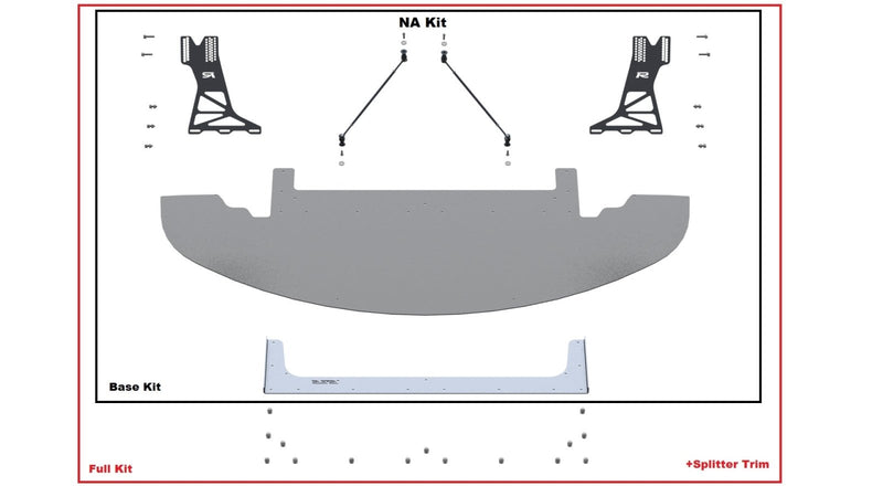 Load image into Gallery viewer, Mazda Miata NA (1990-1997) RGR Ultra Chassis Mounted Front Splitter Kit - FSPE
