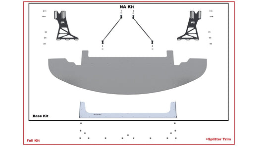 Mazda Miata NA (1990-1997) RGR Ultra Chassis Mounted Front Splitter Kit - FSPE