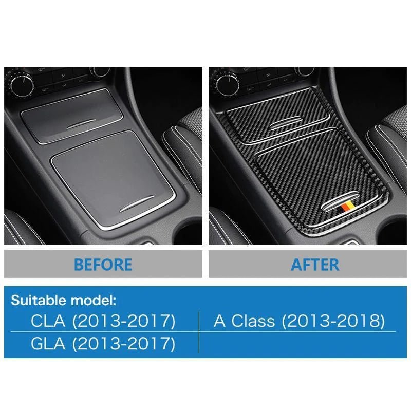 Load image into Gallery viewer, Mercedes Benz A Class CLA GLA (2013-2018) Carbon Fiber Center Console Trim - FSPE
