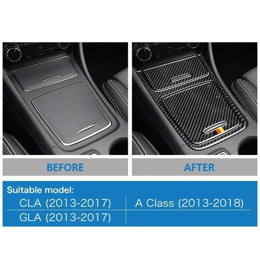 Mercedes Benz A Class CLA GLA (2013-2018) Carbon Fiber Center Console Trim - FSPE