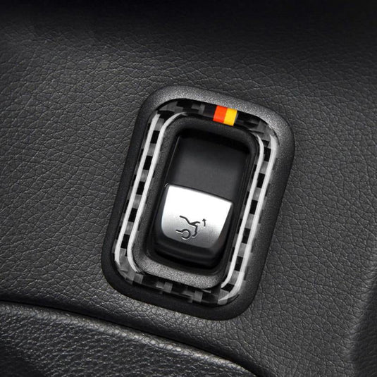 Mercedes Benz C Class "205 C180 C200 C300 GLC" Carbon Fiber Trunk Switch Trim Overlay - FSPE
