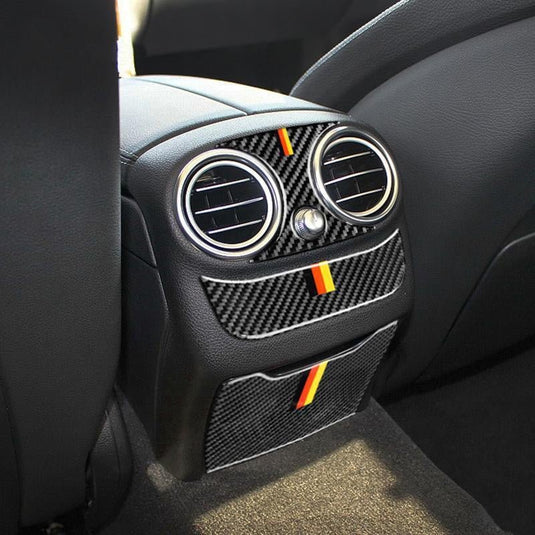 Mercedes Benz C Class W205 C Class C180 C200 C300 GLC Carbon Fiber Air Conditioning Outlet Overlay Trim - FSPE