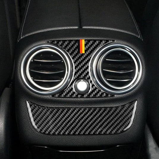 Mercedes Benz C Class W205 C Class C180 C200 C300 GLC Carbon Fiber Air Conditioning Outlet Overlay Trim - FSPE