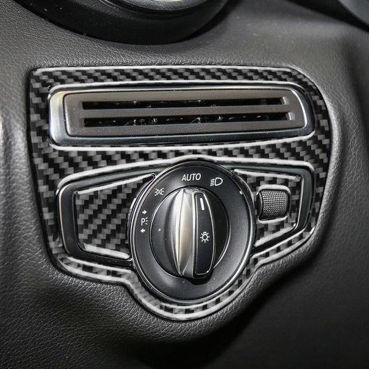 Mercedes Benz C Class "W205 C180 C200 C300 GLC" Carbon Fiber Center Console Panel Trim - FSPE