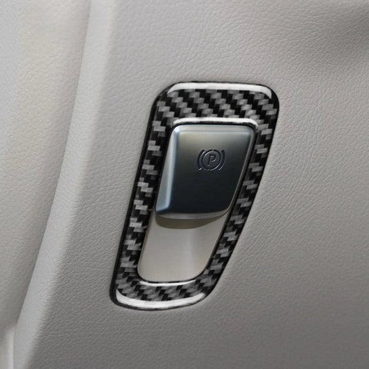Mercedes Benz C Class "W205 C180 C200 C300 GLC" Carbon Fiber Handbrake Button Trim - FSPE