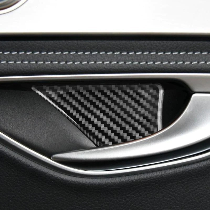 Load image into Gallery viewer, Mercedes Benz C Class &quot;W205 C180 C200 C300 GLC&quot; Carbon Fiber Interior Door Handle Trim - FSPE
