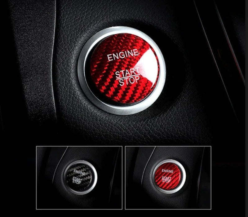 Load image into Gallery viewer, Mercedes Benz Carbon Fiber Engine Start Button Cover - FSPE
